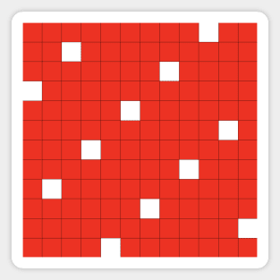 Red Checkers Magnet